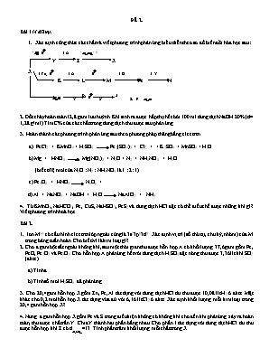 Đề khảo sát đội tuyển học sinh giỏi môn Hóa học Lớp 12 - Đề 2 (Có đáp án)